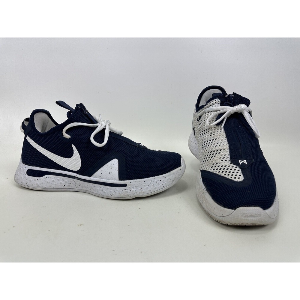 Nike PG 4 TB Basketball Shoes Men's US 8.5 College Navy White CK5828-401